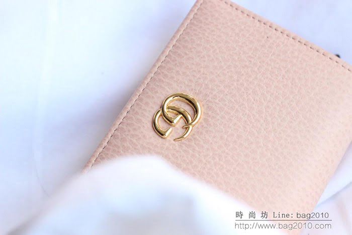 GUCCI古馳 錢包 實物拍攝 原廠材料 女款翻蓋短錢包 456126   ydgq3259